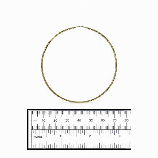 14k Yellow Gold Hoop