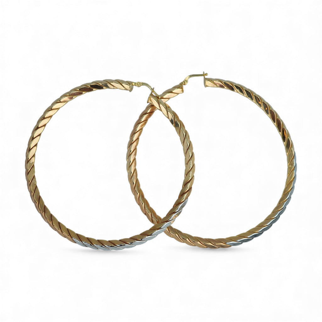 14k YG Hoop Earrings