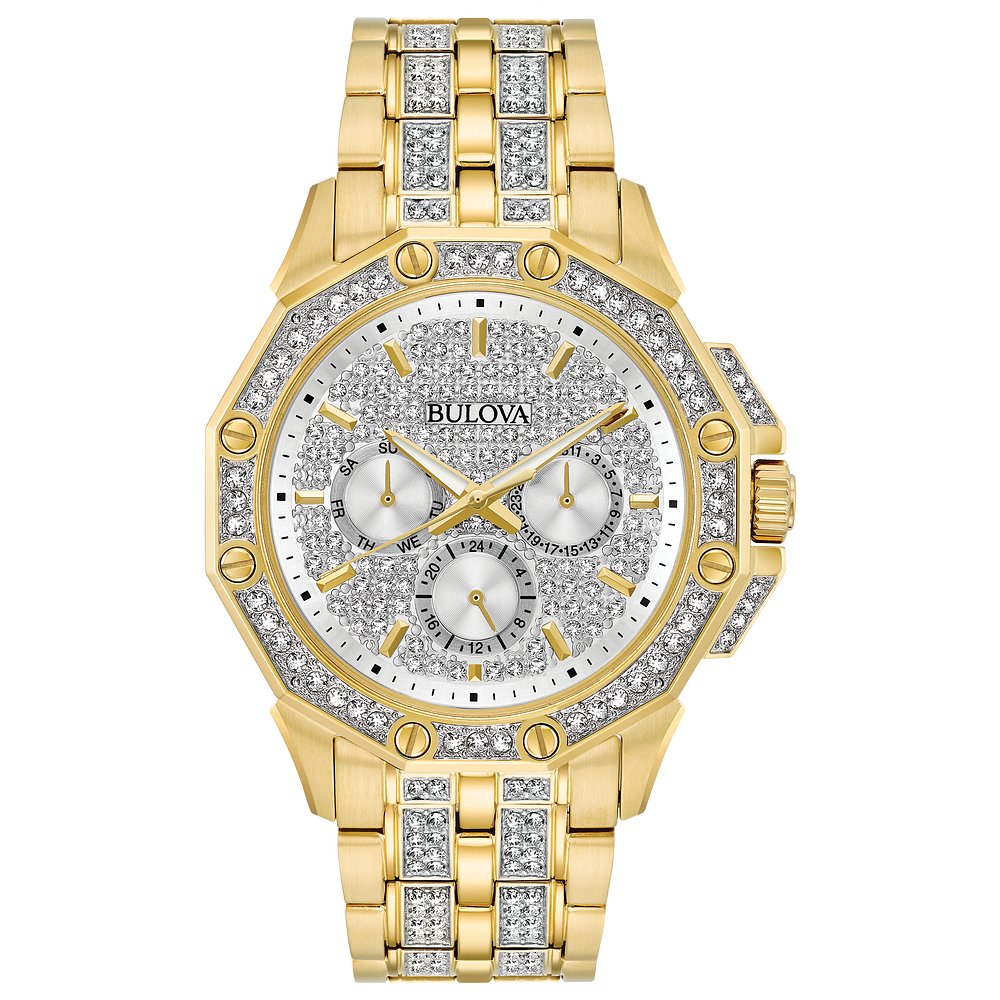 Bulova Crystal Accented Gold-Tone