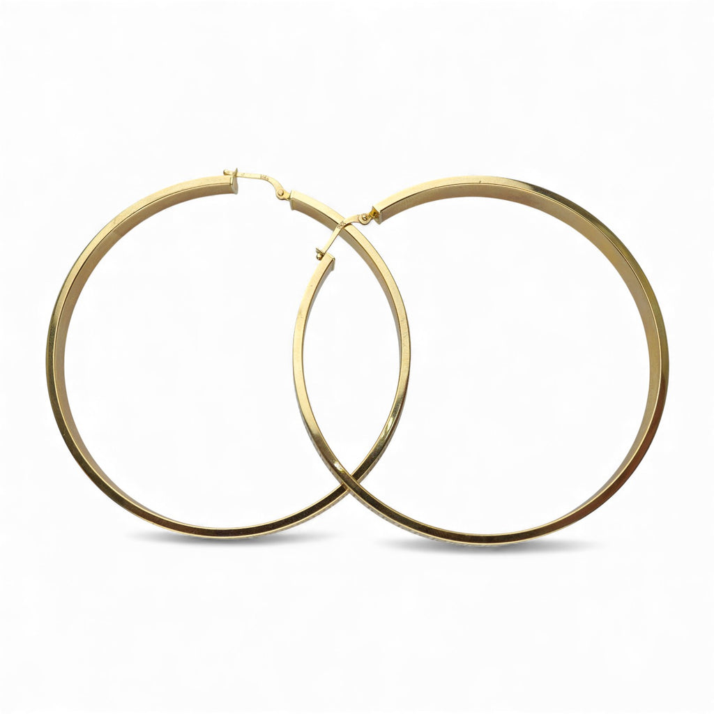 14k Yellow Gold Hoop