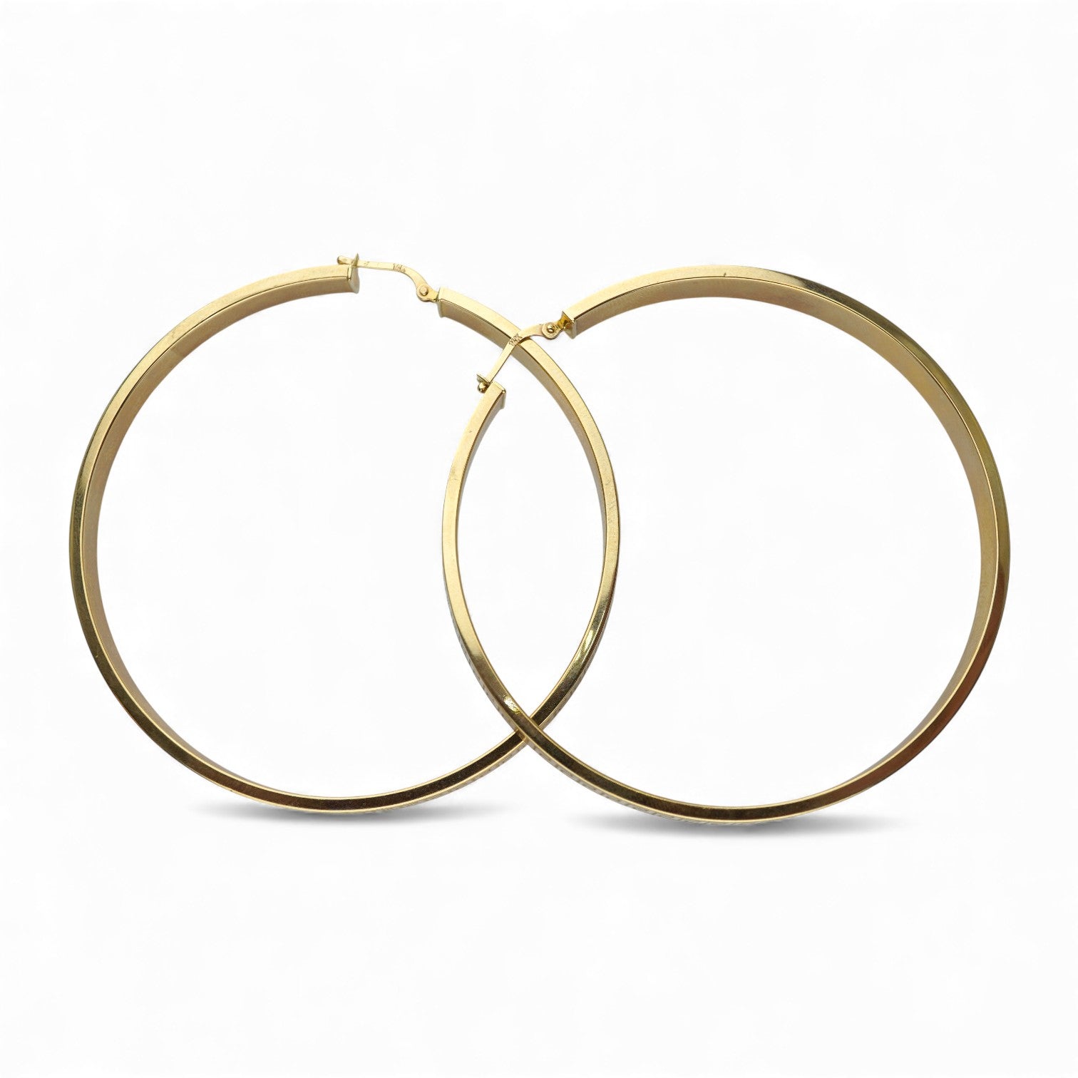 14k Yellow Gold Hoop