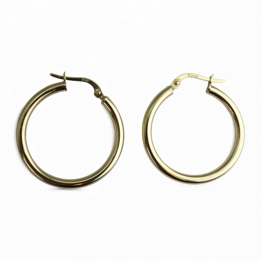 14k Yellow Gold Hoop