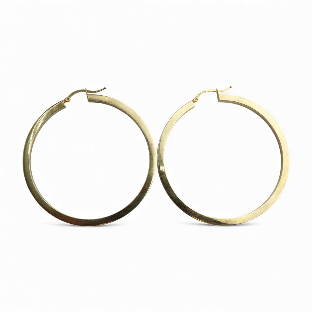 14k Yellow Gold Hoop