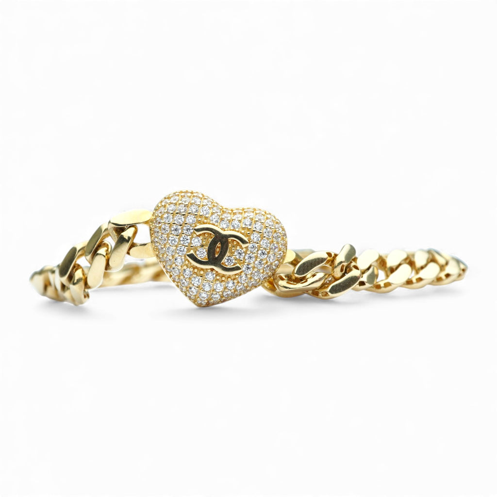 14k Heart Bracelet