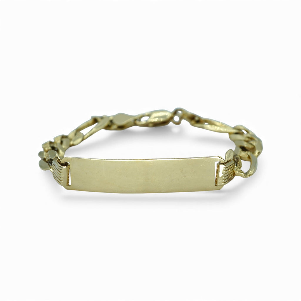 14k Yellow Gold ID Bracelet