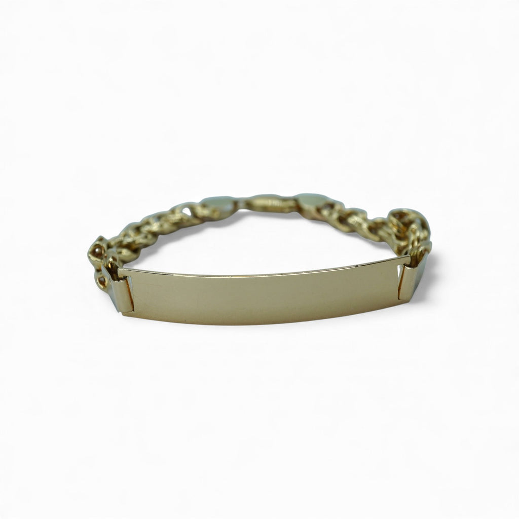 14k Yellow Gold ID Bracelet