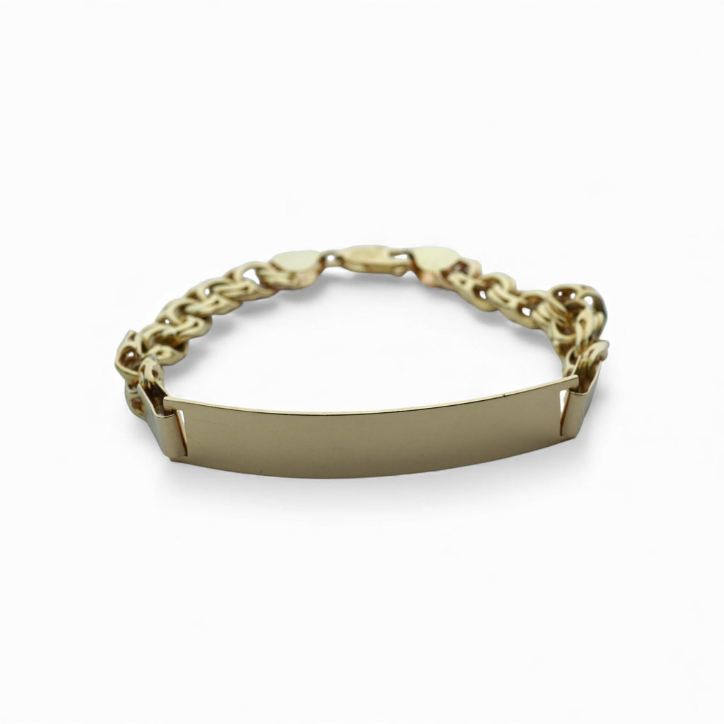 14k Yellow Gold ID Bracelet