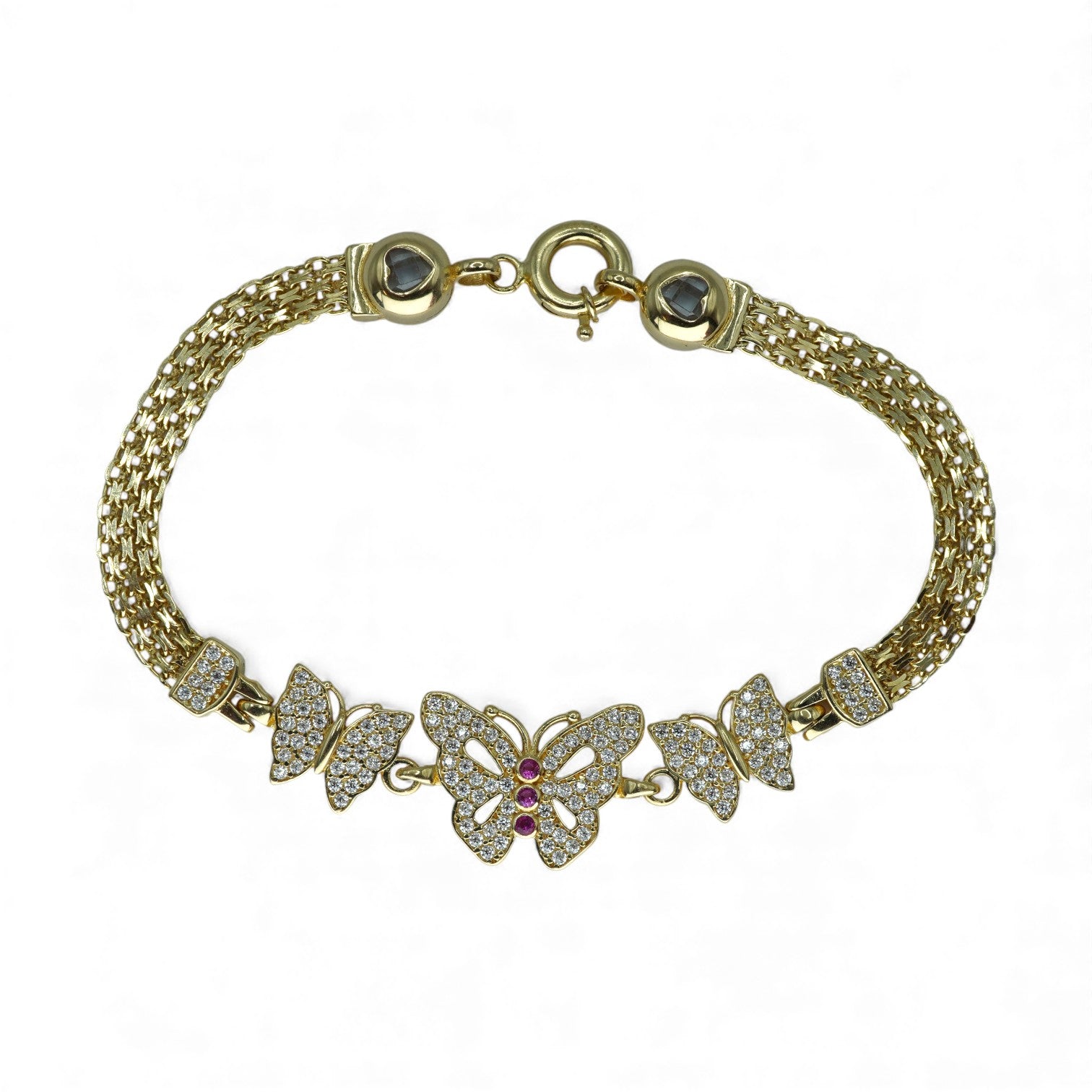 14k Butterfly Bracelet