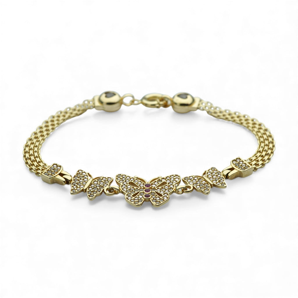 14k Butterfly Bracelet