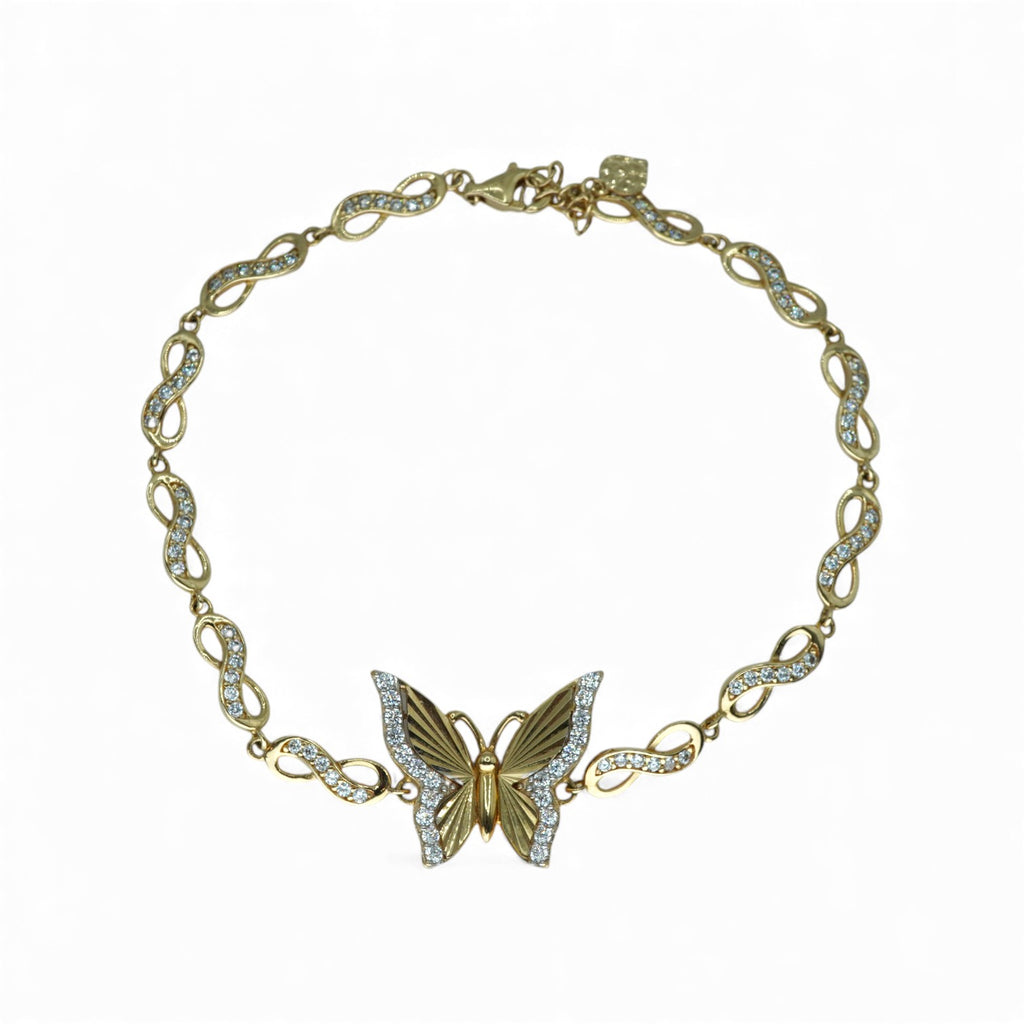 14k Butterfly Bracelet