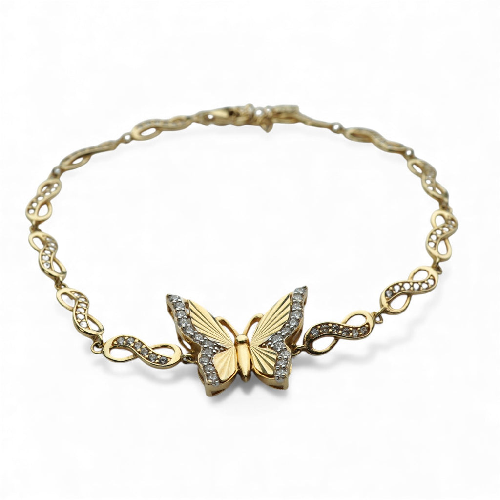 14k Butterfly Bracelet