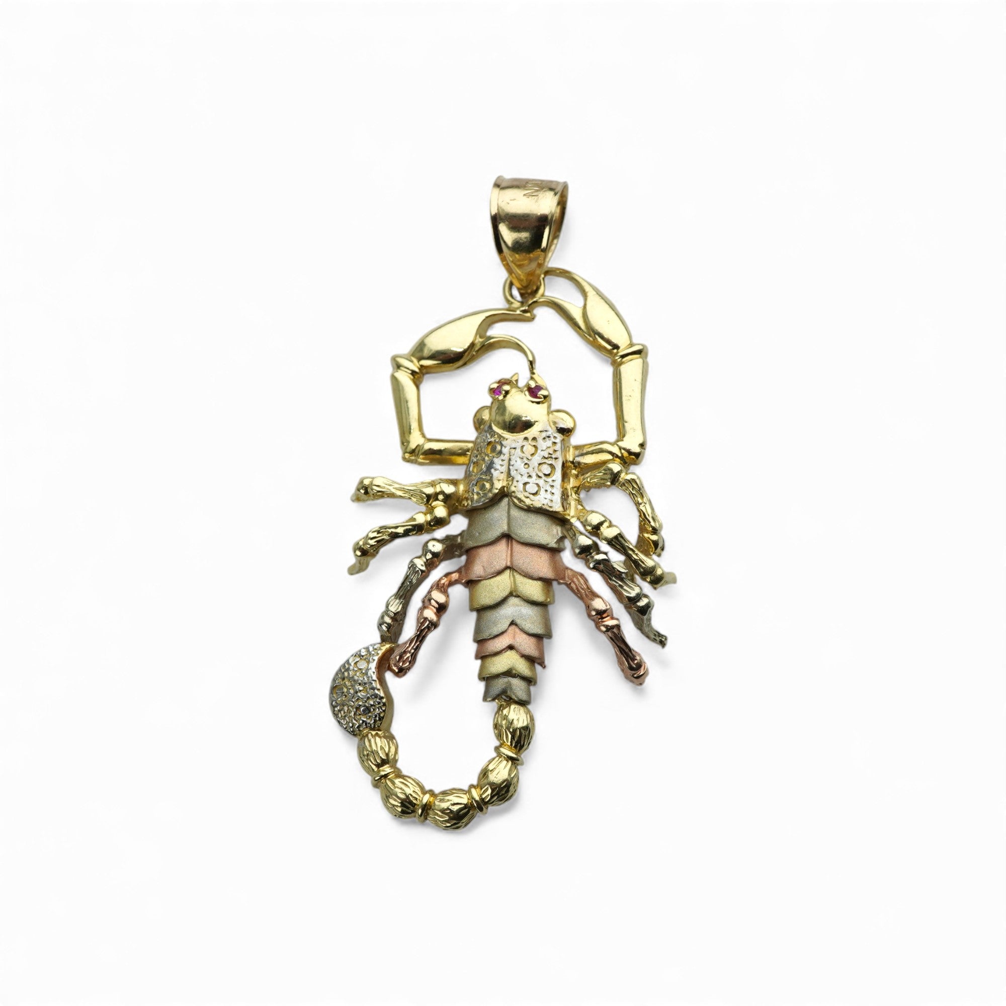 14k Yellow Gold Scorpion Pendant