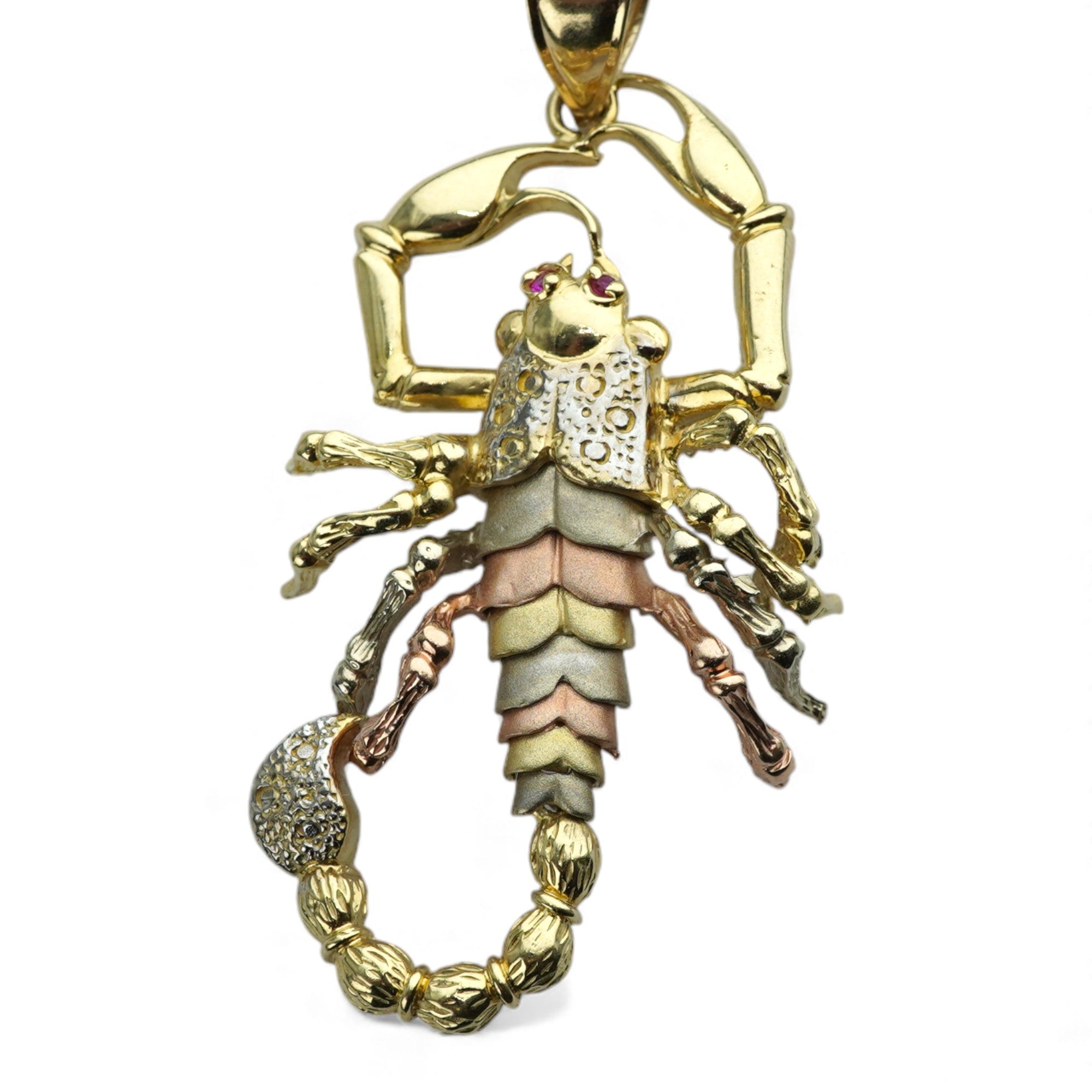 14k Yellow Gold Scorpion Pendant