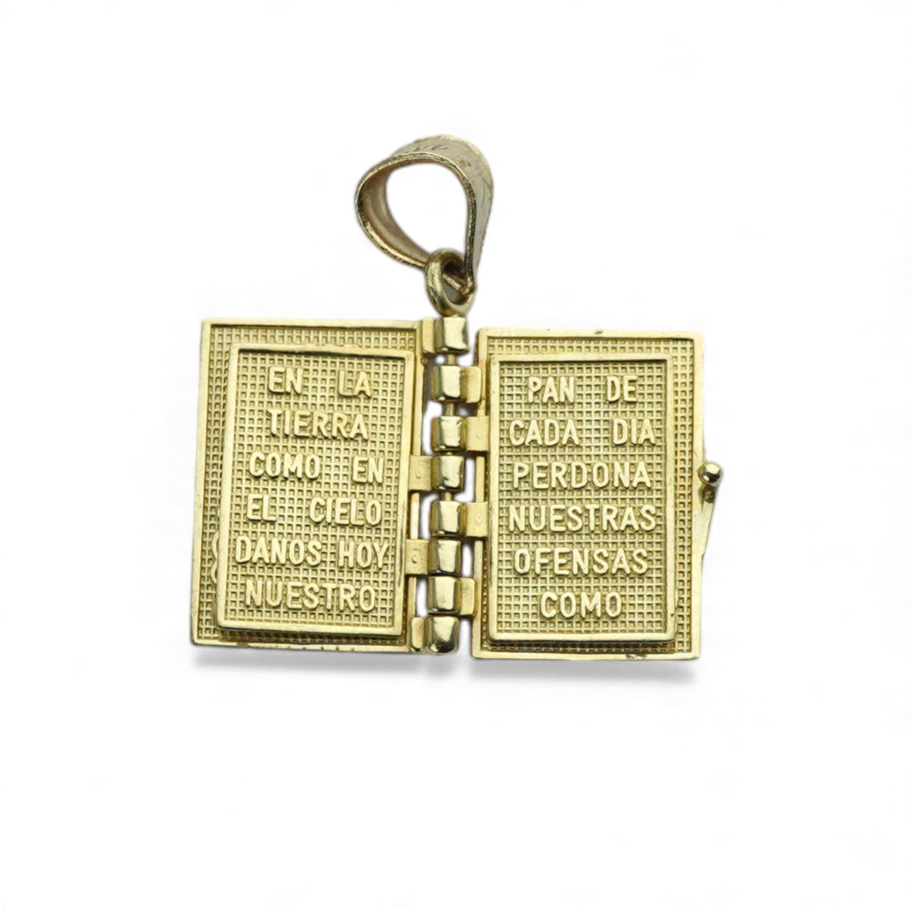 14k Santa Biblia Pendant