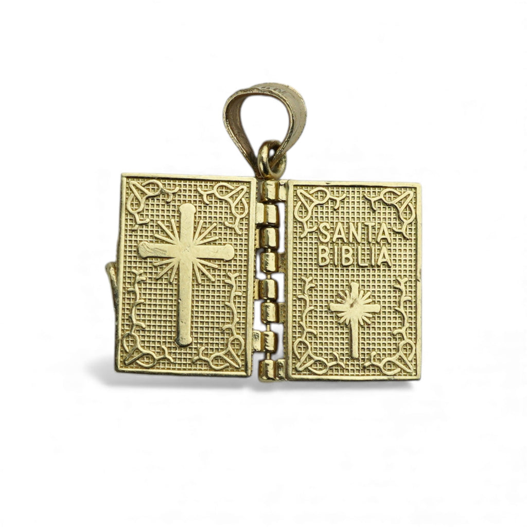 14k Santa Biblia Pendant