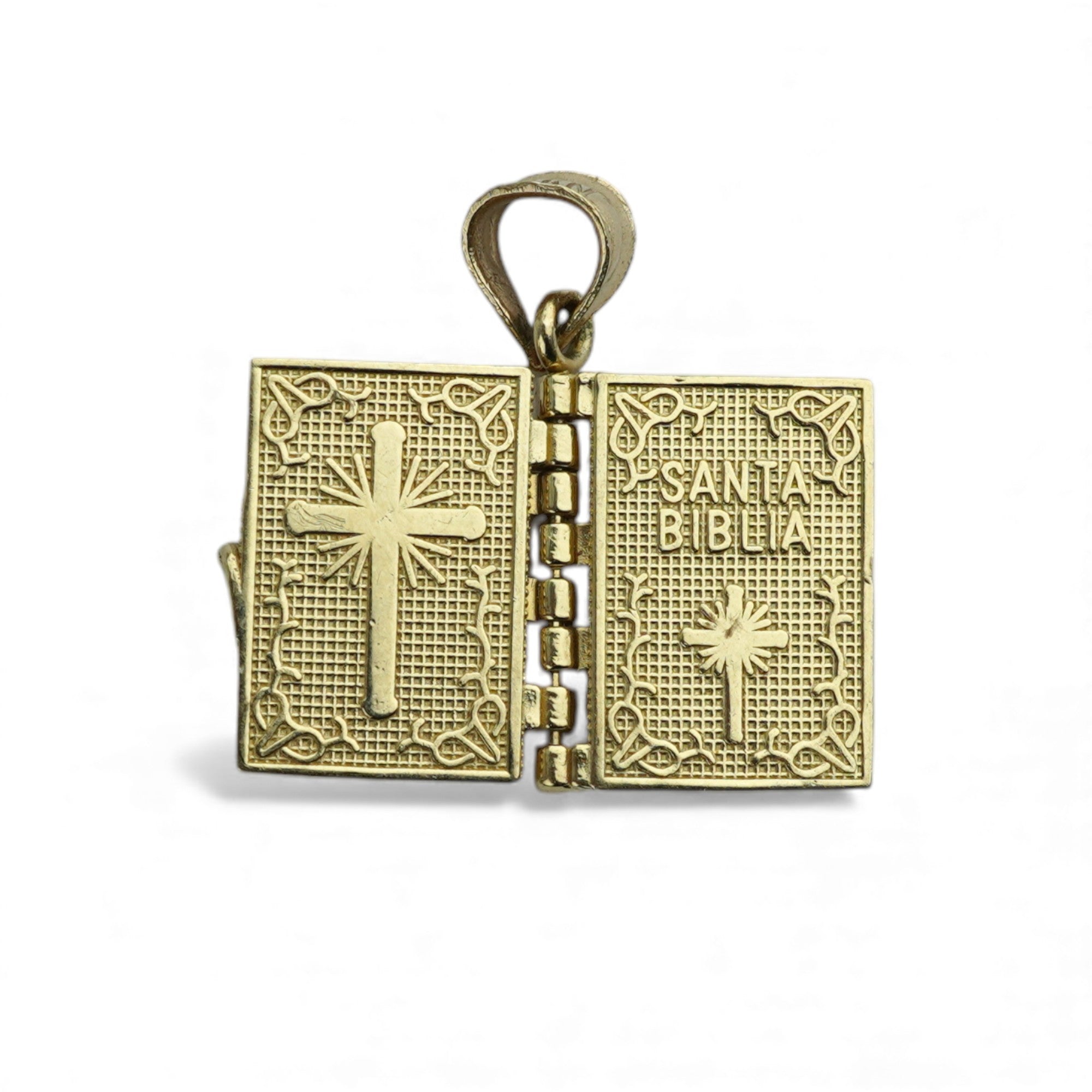14k Santa Biblia Pendant