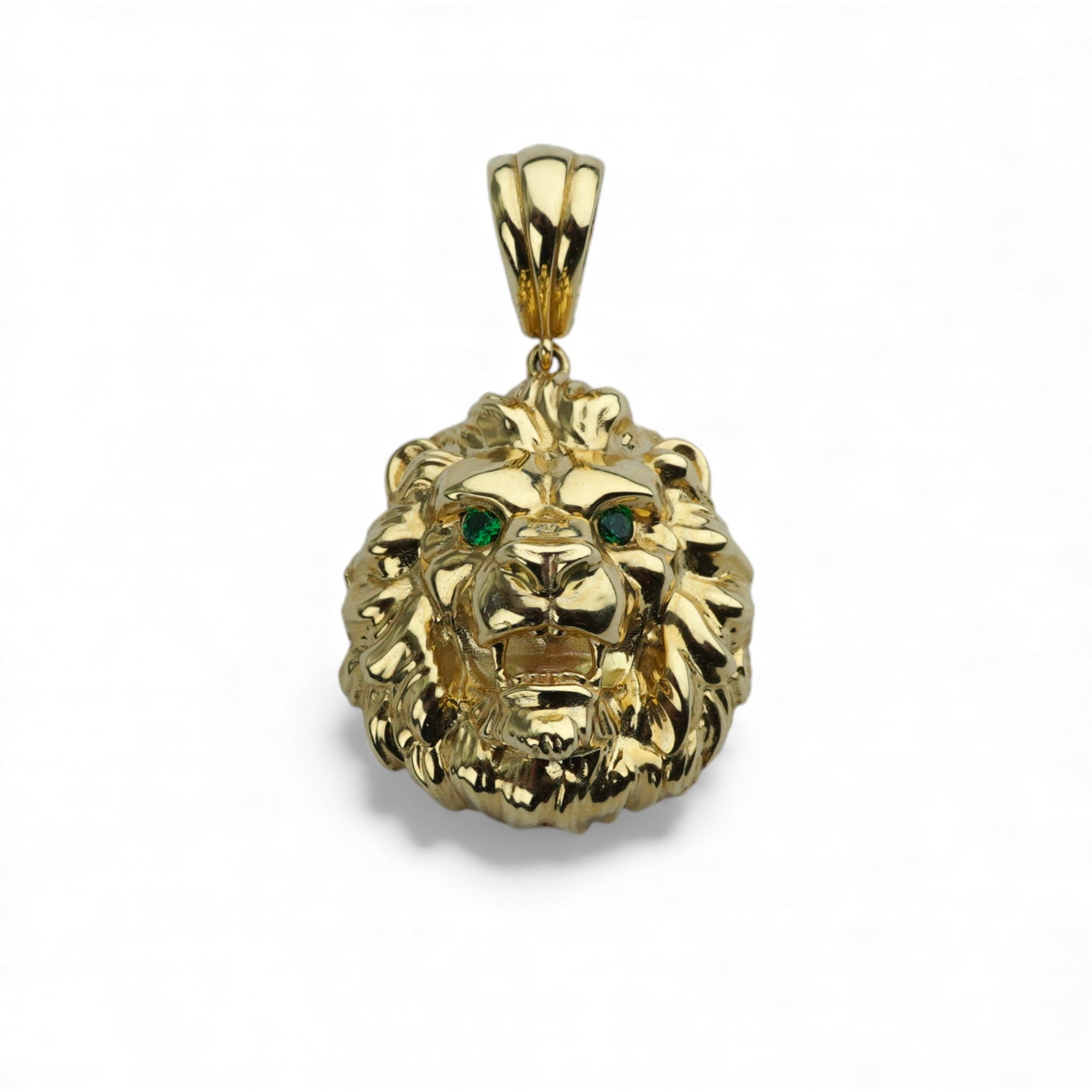 14k Yellow Gold Lion Pendant
