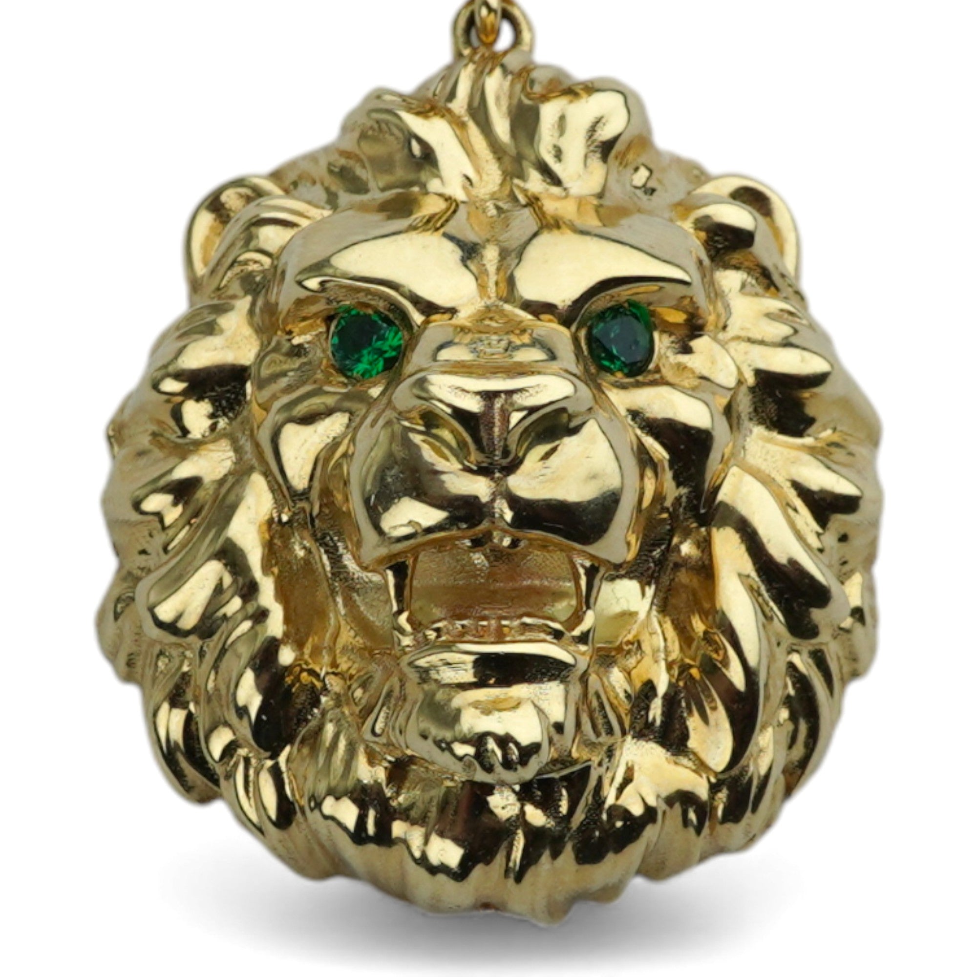 14k Yellow Gold Lion Pendant