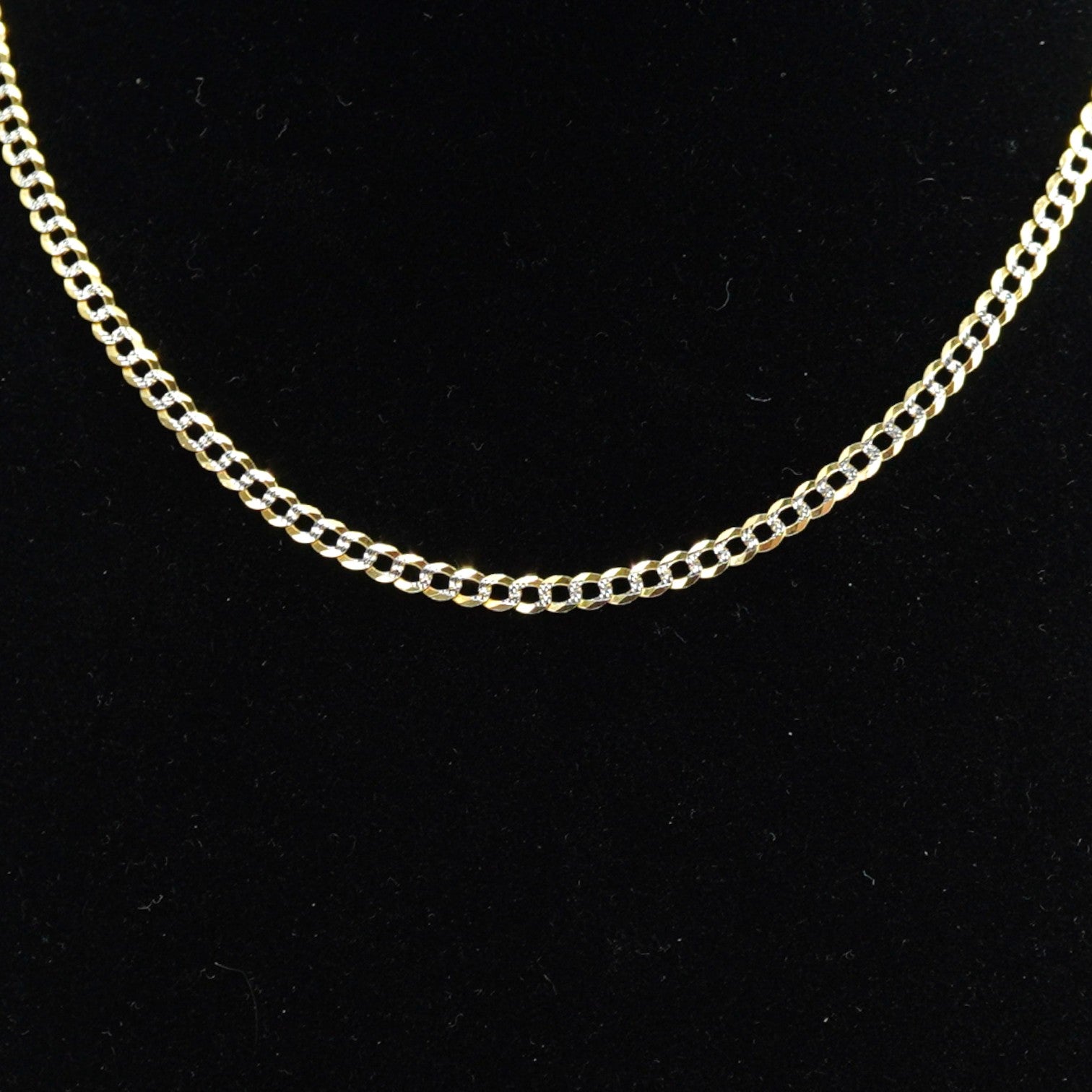 14k White Pave Cuban