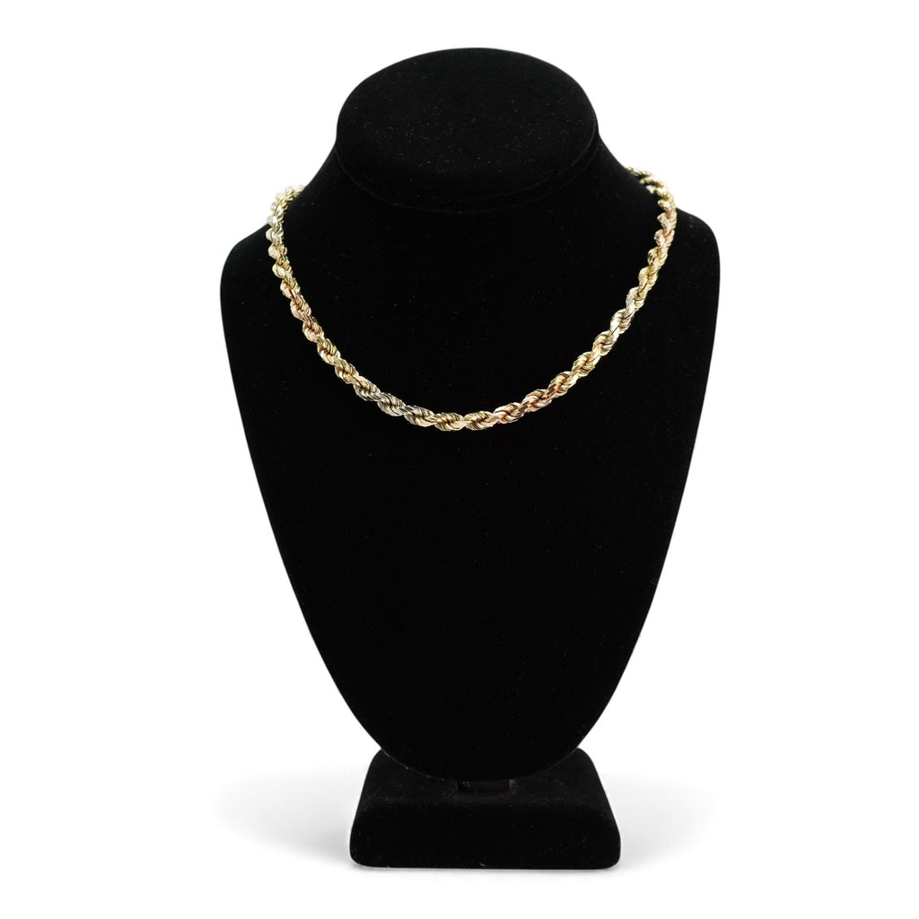 14k Rope Chain Tri-Color