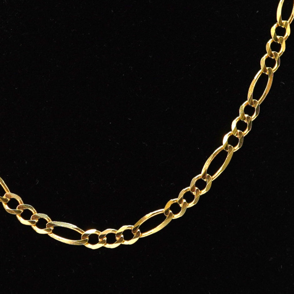 14k Figaro Chain Yellow Gold