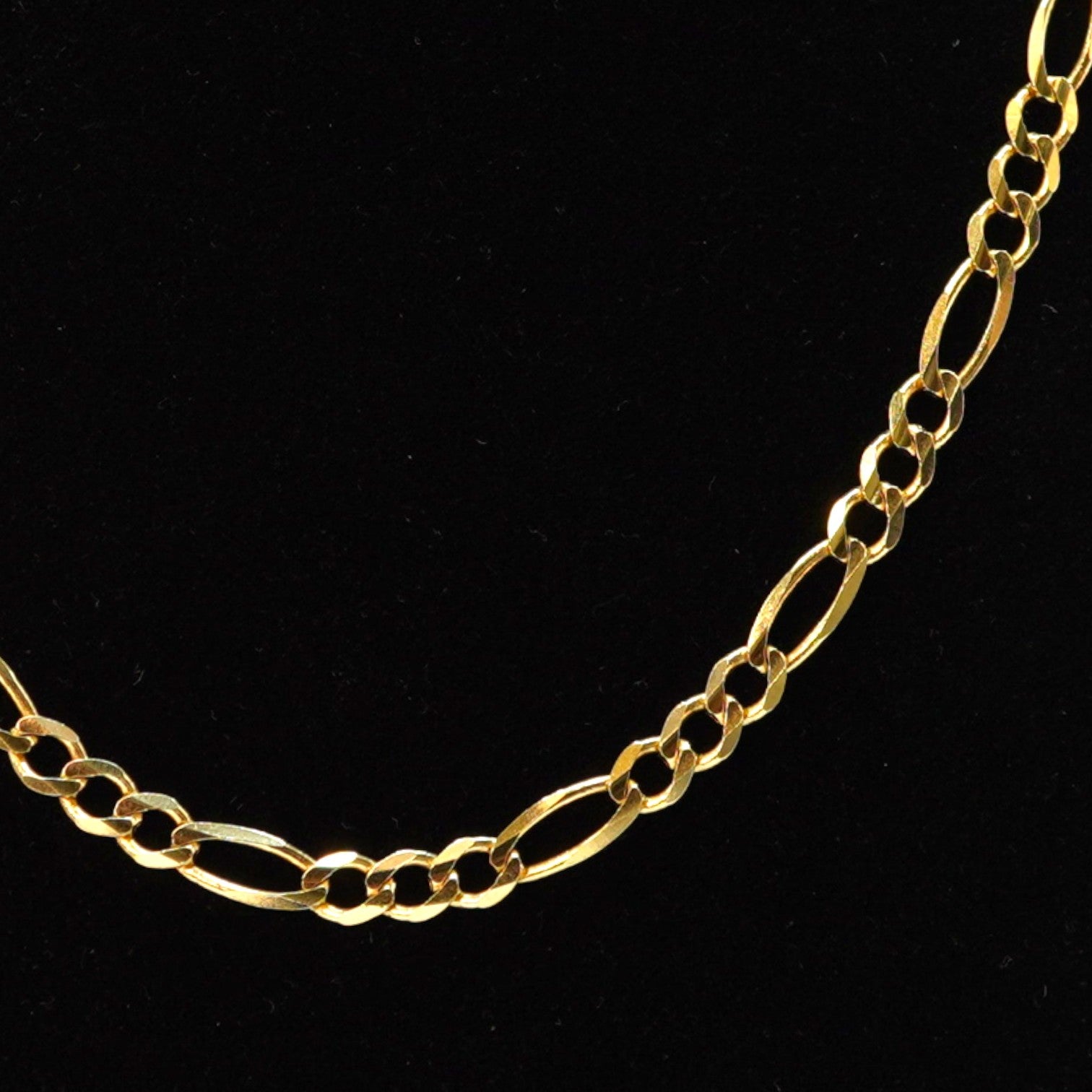 14k Figaro Chain Yellow Gold
