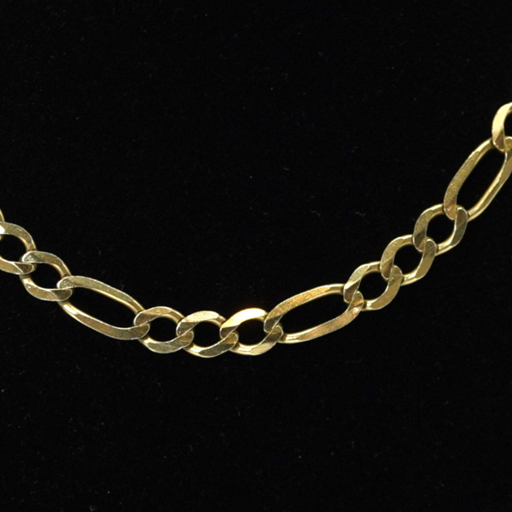 14k Figaro Chain Yellow Gold
