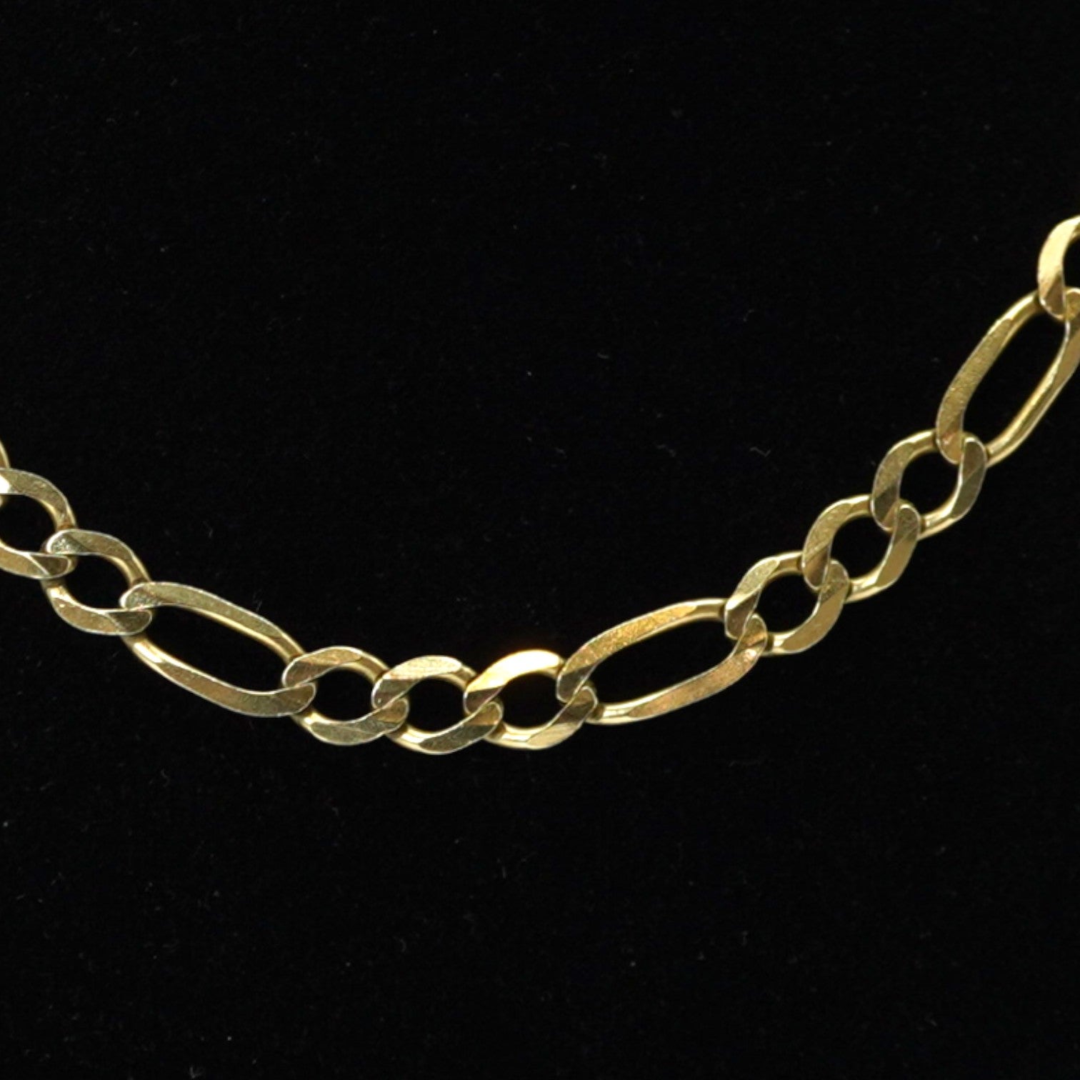 14k Figaro Chain Yellow Gold