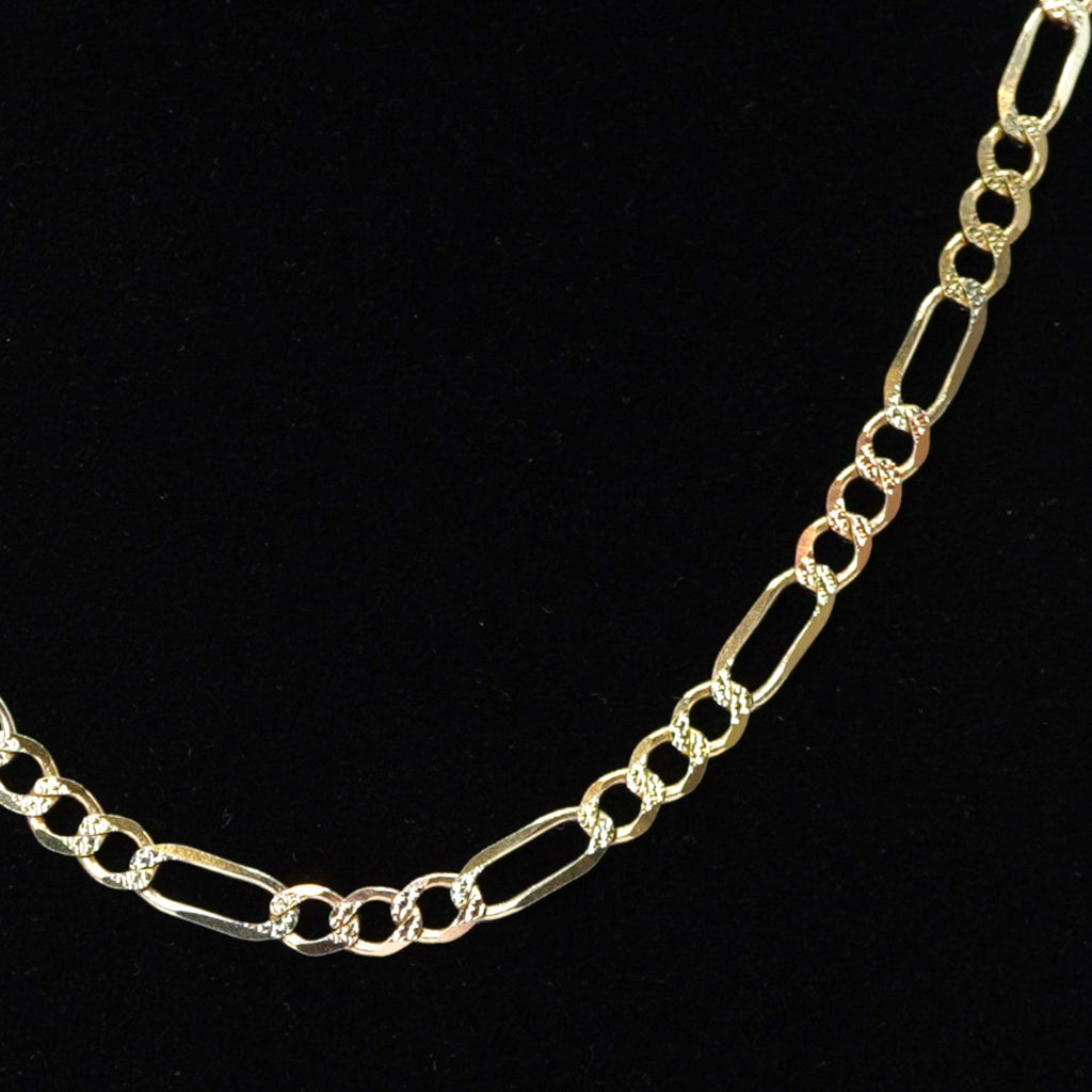 14k Figaro Chain Y/R