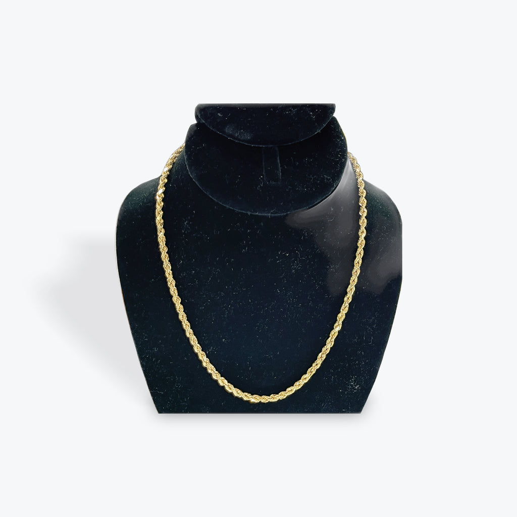 18k Rope Chain 4mm.18''