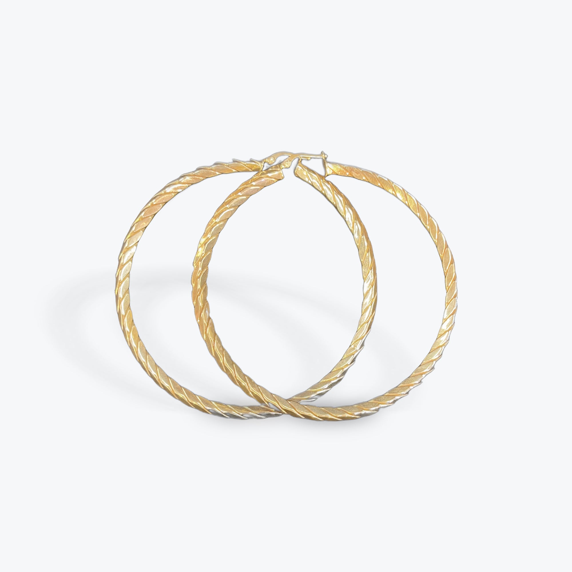 14k YG Hoop Earrings 4mm