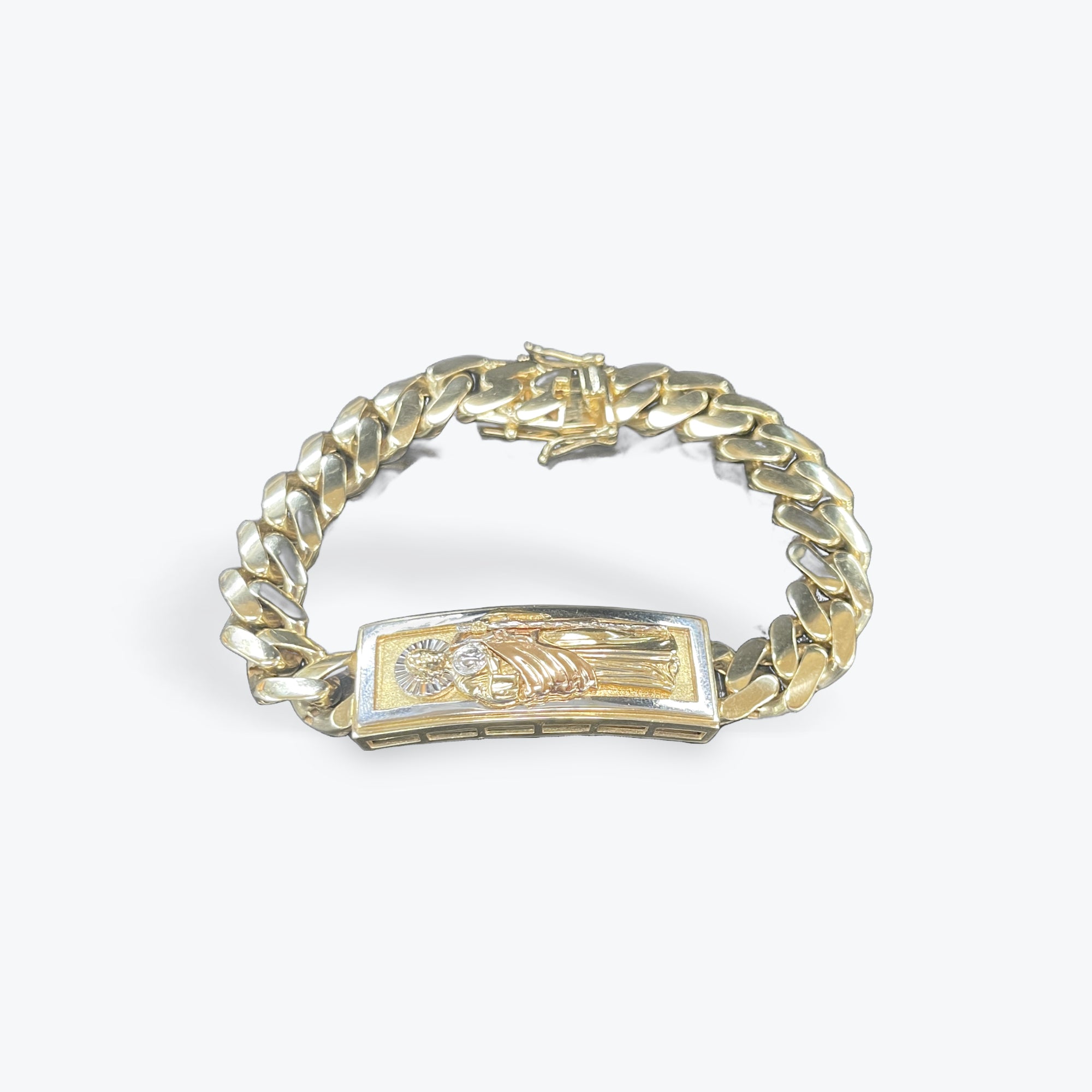 14k San Judas Bracelet 8"