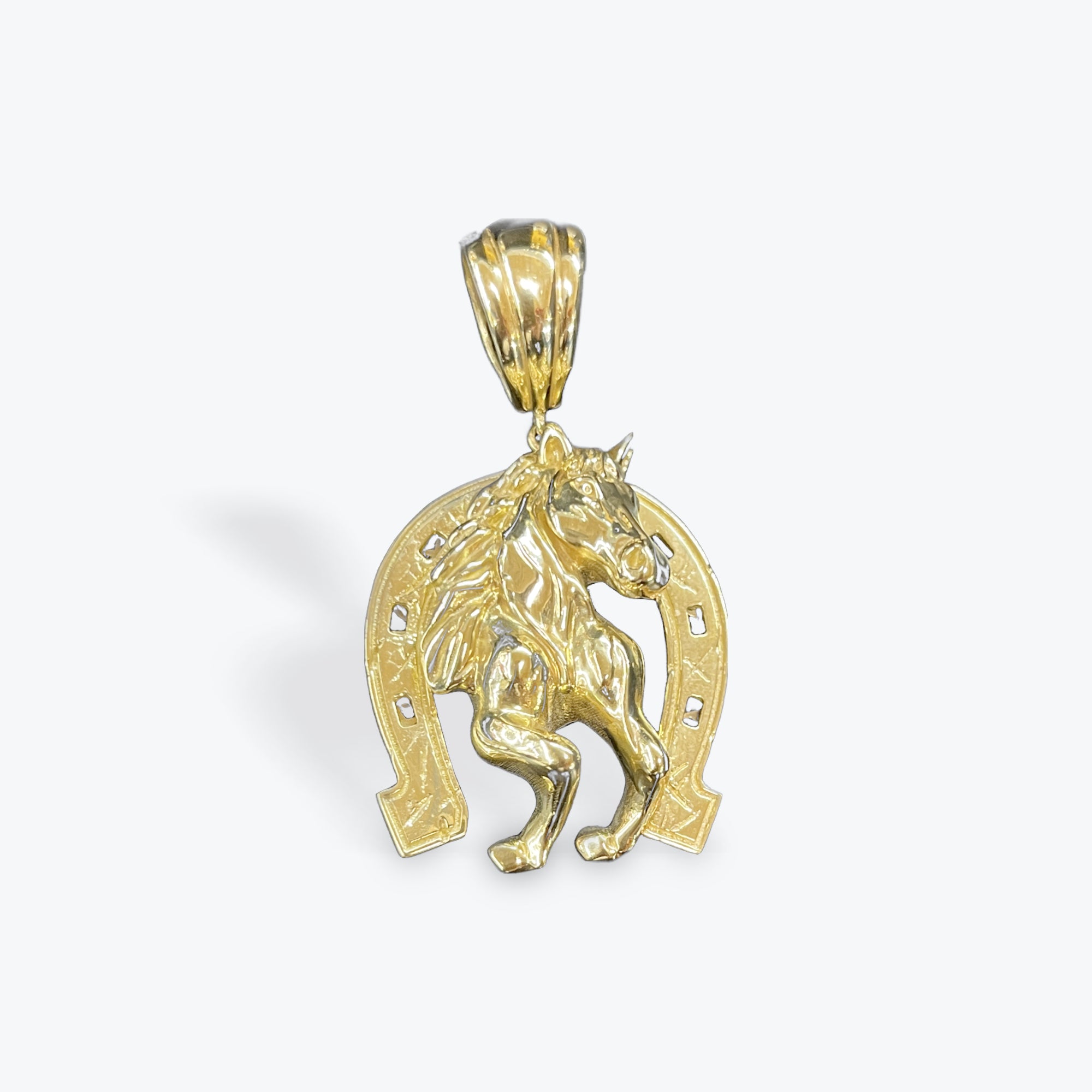 14k YG Horse Pendant