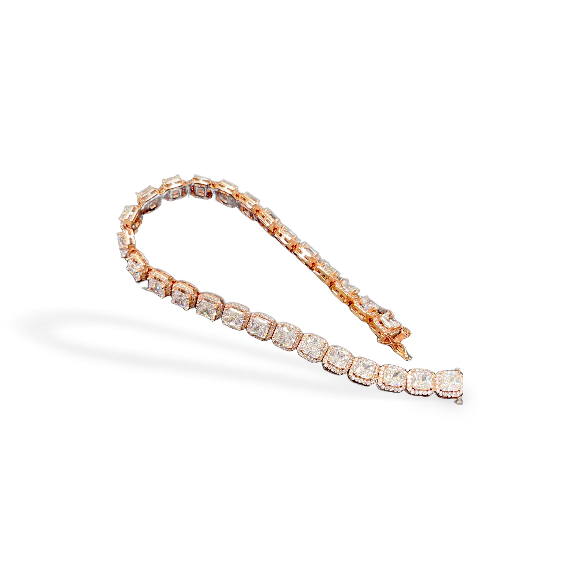 Silver Rose Gold CZ 23.22g