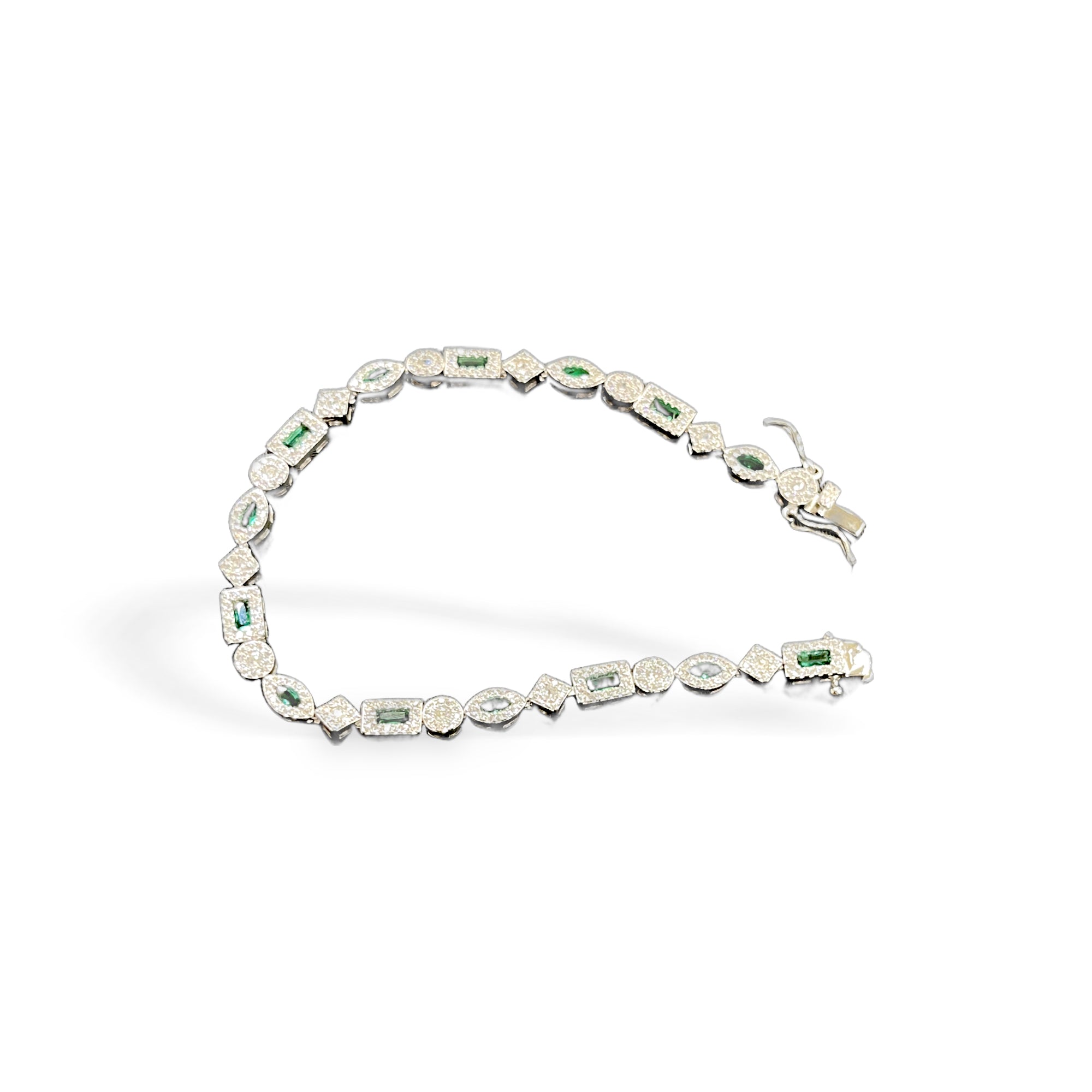 Silver Green CZ 11.09g