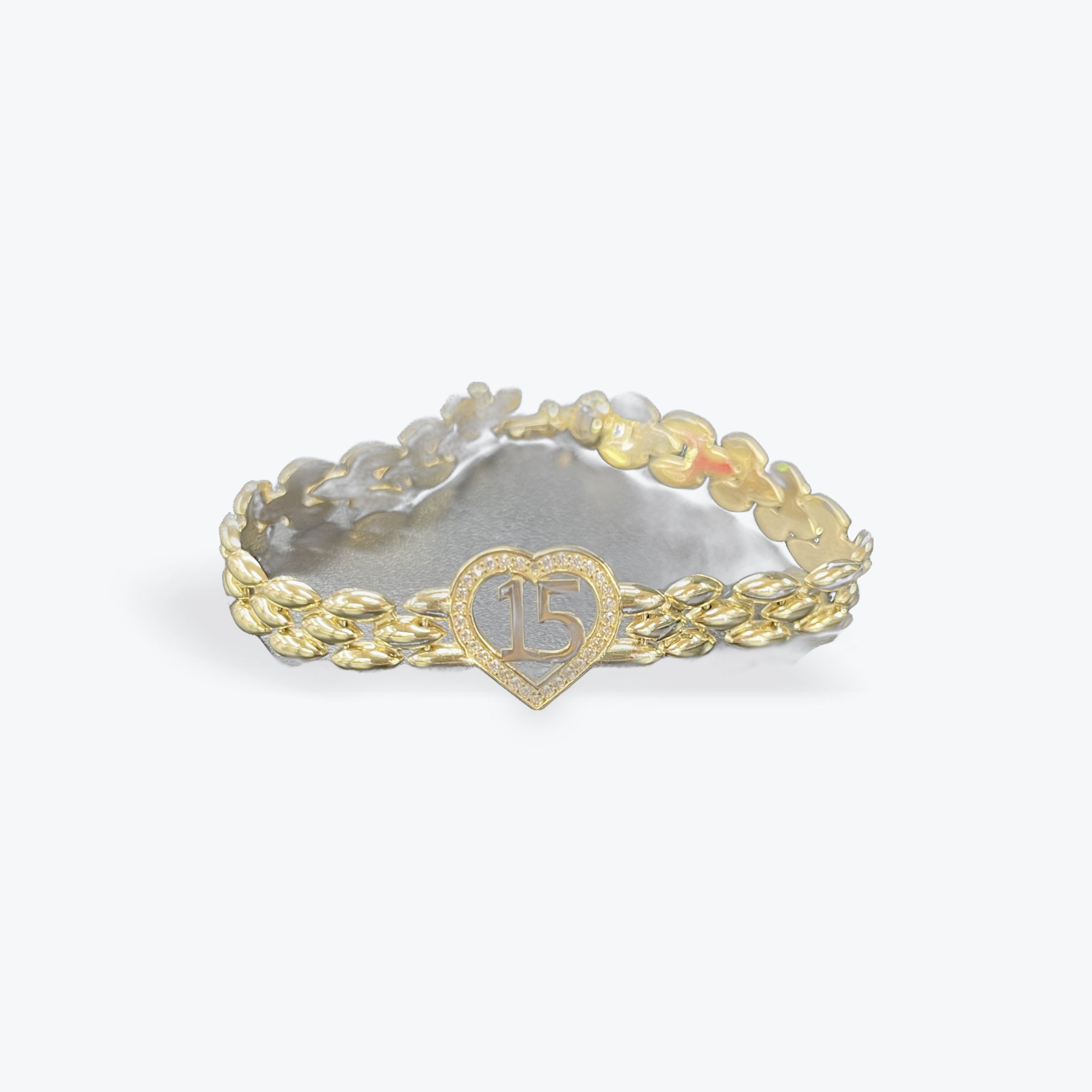 14k 15años Bracelet 7"