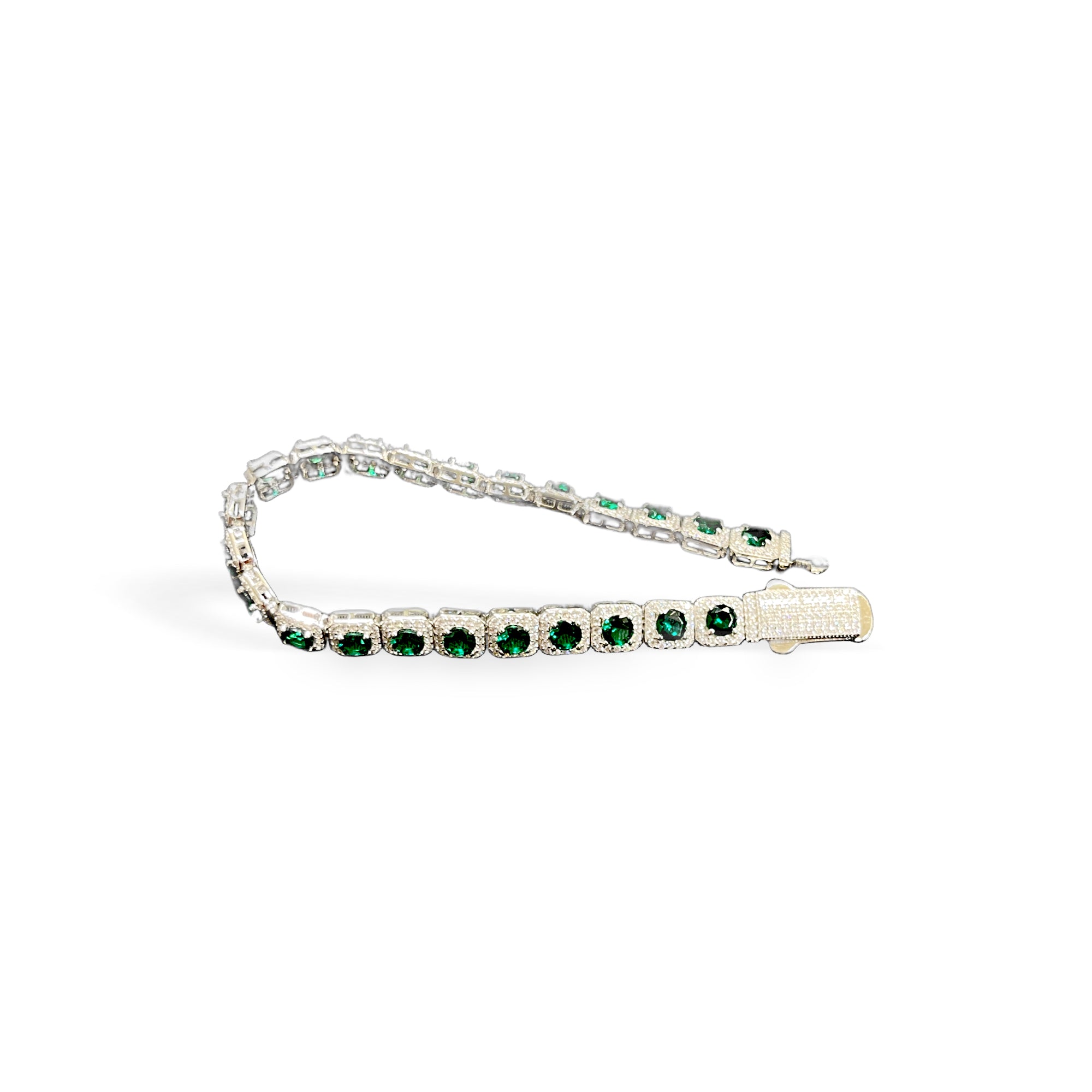 Silver Green CZ 16.40g