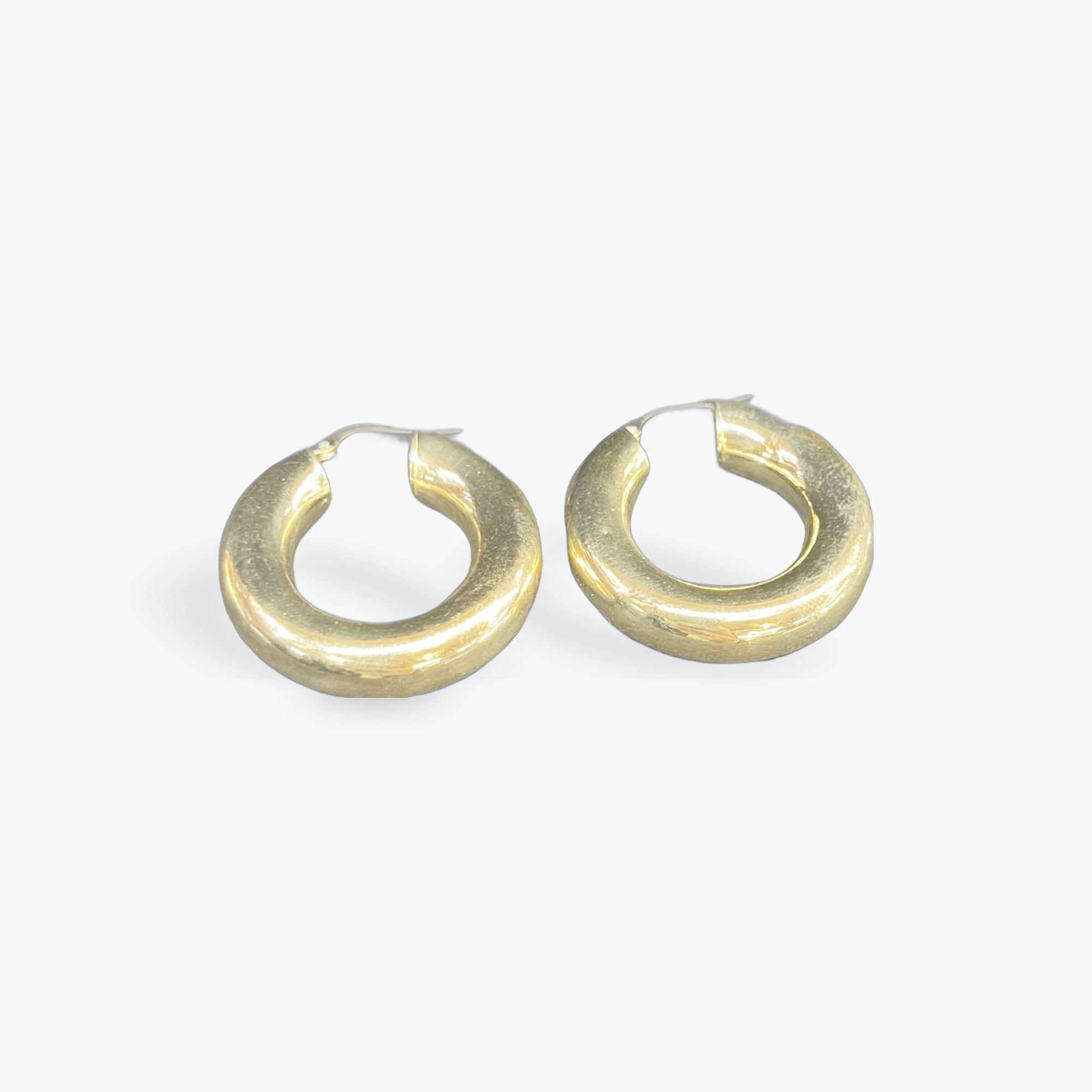 14k Donut Hoop Yellow G. 7mm. 1".