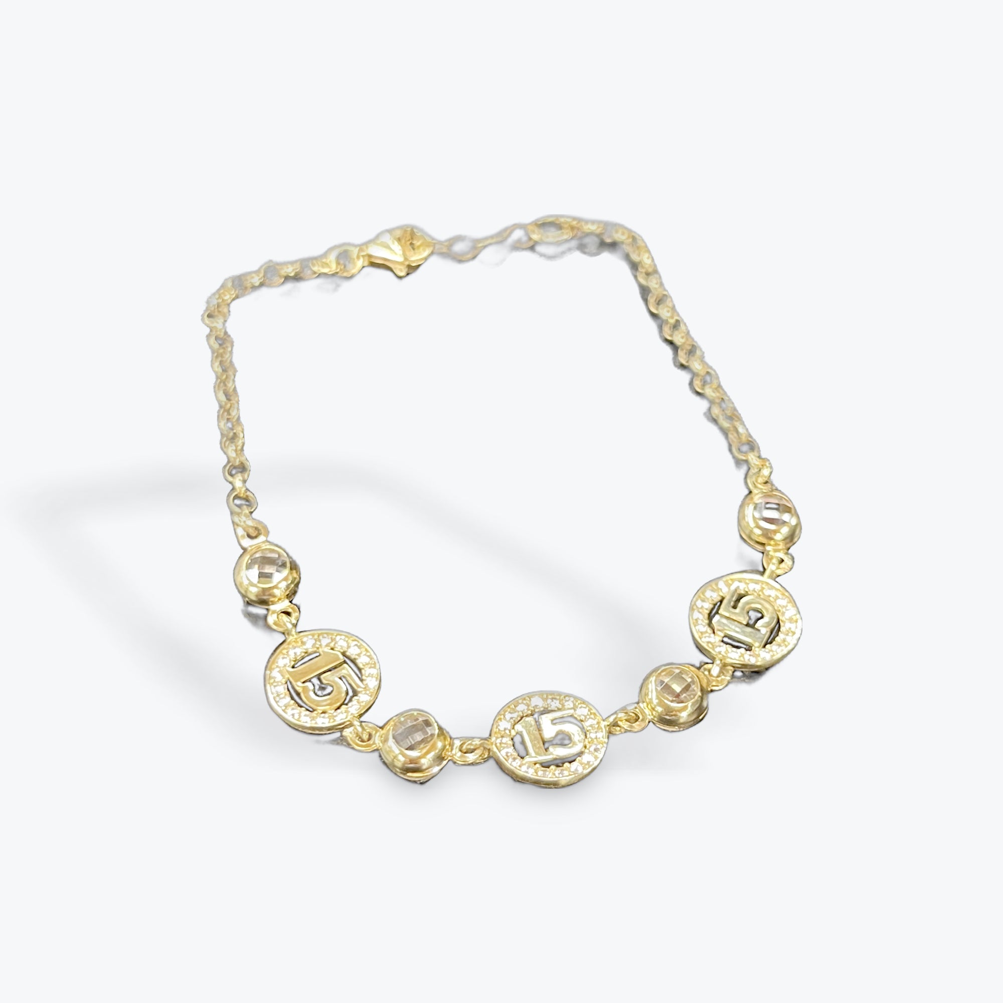 14k 15años Bracelet YG 6.5"