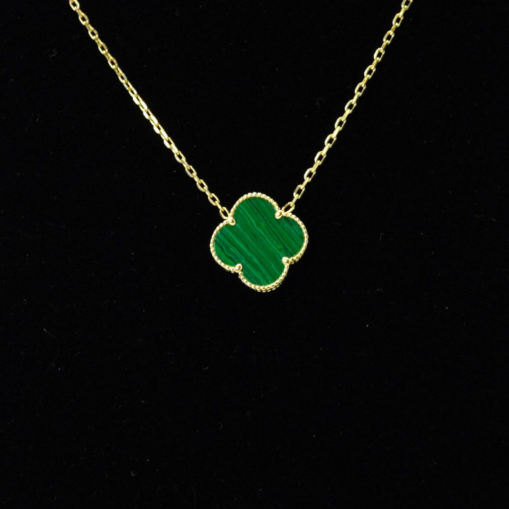 14k One Clove Green Chain